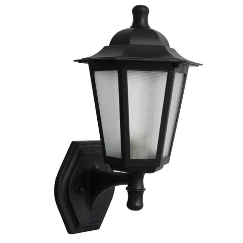 Arandela Externa Grega Preta Luminária de Parede Colonial E27 Bivolt Jardim Muro Dital