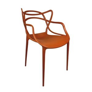 Kit 4 Cadeiras Allegra Estrutura Reforçada Contemporâneo:terracota