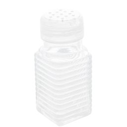 Pote Saleiro Pimenteiro Lyor 80ml Temperos Quadrado de Vidro com Tampa Plástica - 1