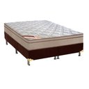 Ver imagem 1 de Cama Box King: Colchão Molas Castor Bonnel Revolution + Base CRC Suede Brown(193x203)