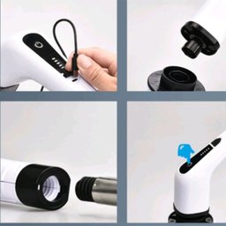 Escova de Limpeza Eletrica 25W Sem Fio Bateria Recarregavel Potente Esfregao Giratorio Casa Cozinha  - 9