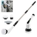 Ver imagem 1 de Escova de Limpeza Eletrica 25W Sem Fio Bateria Recarregavel Potente Esfregao Giratorio Casa Cozinha 