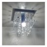 Lustre de Cristal Acrílico Pirulitos Base Inox 20x20 e 20 Cm Soquete E27 - 10