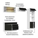 Ver imagem 5 de Armário de Cozinha Completa 270cm Branco/Preto Agata Madesa 05
