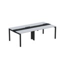 Ver imagem 2 de Estação de Trabalho Mesa Plataforma Escritório Dupla para 4 Pessoas com Caixa de Tomada PDC