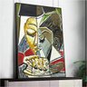 Quadro Decorativo Pablo Picasso Cabeça De Uma Mulher Lendo:150x100/BORDA INFINITA - 5