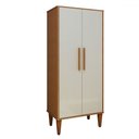 Ver imagem 2 de Armário Multiuso Araucaria 2 Portas 3 Prateleiras Branco - Kaiki Móveis