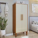 Ver imagem 1 de Armário Multiuso Araucaria 2 Portas 3 Prateleiras Branco - Kaiki Móveis