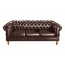 Ver imagem 4 de Conjunto Sofá Namoradeira 2 e 3 Lugares Capitonê Chesterfield Duquesa Clássico - Couríssimo Café