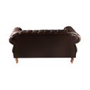 Ver imagem 3 de Conjunto Sofá Namoradeira 2 e 3 Lugares Capitonê Chesterfield Duquesa Clássico - Couríssimo Café