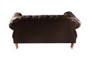 Ver imagem 3 de Conjunto Sofá Namoradeira 2 e 3 Lugares Capitonê Chesterfield Duquesa Clássico - Couríssimo Café