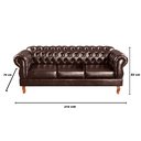 Ver imagem 7 de Conjunto Sofá Namoradeira 2 e 3 Lugares Capitonê Chesterfield Duquesa Clássico - Couríssimo Café