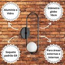 Ver imagem 5 de Arandela Luminária Perola Globo 10 Cm Moderno Prata 015