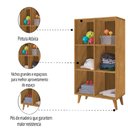 Ver imagem 5 de Estante Montessoriana Cristal 6 Nichos com Pés de Madeira 1,30m Nature J&a