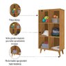 Estante Montessoriana Cristal 6 Nichos com Pés de Madeira 1,30m Nature J&a - 5