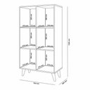 Ver imagem 4 de Estante Montessoriana Cristal 6 Nichos com Pés de Madeira 1,30m Nature J&a