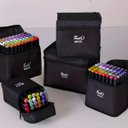 Ver imagem 4 de Conjunto de Canetas Marcador Permanente Ponta Dupla 80 Cores