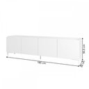 Ver imagem 4 de Balcão Buffet 4 Portas 2 Prateleiras Branco 212 - Pnr Móveis