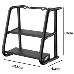 Suporte Residencial para Kit Musculação 6 em 1 Bonafit Preto - 4