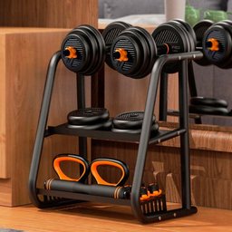 Suporte Residencial para Kit Musculação 6 em 1 Bonafit Preto - 3