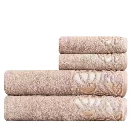Jogo de Toalhas 4 Peça Macia Guadalupe - 500 G/m² - Fendi - 1