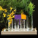 Ver imagem 2 de Vaso Decorativo Enfeite Casa Vidro 20x7x7cm Transparente