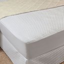 Ver imagem 3 de Capa Protetora de Colchão Impermeável Casal King Matelado com Elástico: Branco