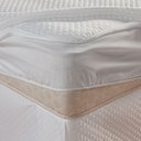 Ver imagem 4 de Capa Protetora de Colchão Impermeável Casal King Matelado com Elástico: Branco
