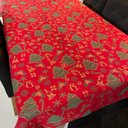 Ver imagem 2 de Toalha de Mesa Redonda em Jacquard Luxo Árvore de Natal - 2,80M