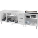 Ver imagem 4 de Balcao Pia 150cm e Cooktop 4 Bocas Branco Mobbs