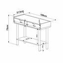 Ver imagem 4 de Aparador Buffet Orgânico Curvo 2 Gavetas 100cm 100% BP com Pés Cilíndricos em Madeira Maciça Aura