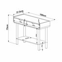 Ver imagem 3 de Aparador Buffet Orgânico Curvo 2 Gavetas 100cm 100% BP com Pés Cilíndricos em Madeira Maciça Aura Marrom/Hanover