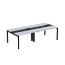 Ver imagem 2 de Estação de Trabalho Mesa Plataforma Escritório Dupla para 4 Pessoas com Caixa de Tomada PDC