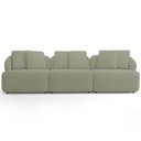 Ver imagem 2 de Sofá 4 Lugares para Sala de Estar Living 288cm Arlo F04 Bouclê Oliva - Lyam Decor