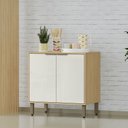 Ver imagem 1 de Balcão de Cozinha 80cm Glória 2 Portas Bege/Castanho/Off White