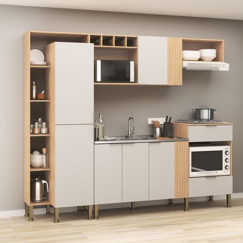 Cozinha Luiza 7 Portas 253x213x50,5cm