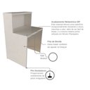 Ver imagem 3 de Balcão de Atendimento para Recepção 80cm