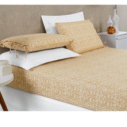 Jogo de Lençol Cama King 3 Peças 200 Fios Micropercal Floreal:Estampas Capri - 1