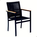 Ver imagem 3 de Jogo de Mesa Jantar Premium 3,00x1,00 Madeira + 10 Cadeiras Corda Náutica