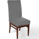 Ver imagem 2 de Kit 8 Capa de Cadeira Malha Gel Ajustável Cinza