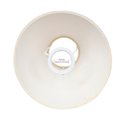 Ver imagem 3 de Cúpula de Abajur 18x8x17cm Tecido Algodão Soquete Nacional Ref 05
