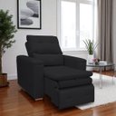 Ver imagem 1 de Poltrona do Papai Confortável Retrátil Reclinável Suede Srj:preto