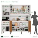 Ver imagem 5 de Armário de Cozinha 6 Portas 2 Gavetas Catar