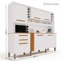 Ver imagem 5 de Armário de Cozinha 6 Portas 2 Gavetas Catar Branco