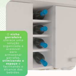 Armário de Cozinha 6 Portas 2 Gavetas Catar - 12