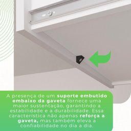 Armário de Cozinha 6 Portas 2 Gavetas Catar - 9