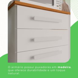 Armário de Cozinha 6 Portas 2 Gavetas Catar - 7
