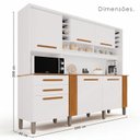 Ver imagem 5 de Armário de Cozinha 6 Portas 2 Gavetas Catar Branco