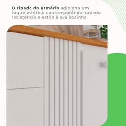 Armário de Cozinha 6 Portas 2 Gavetas Catar - 6