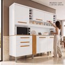 Ver imagem 4 de Armário de Cozinha 6 Portas 2 Gavetas Catar Branco